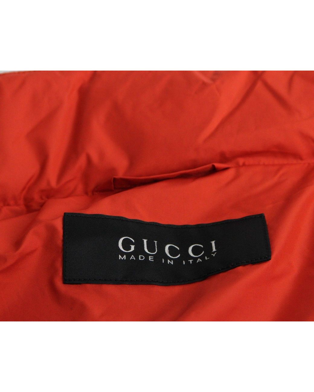 Gucci Red Techno Polyester Windbreaker Jacket (G 44 Us 34) for men