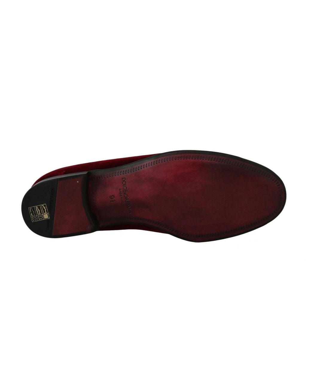 Dolce & Gabbana Black Velvet Loafers Gun Horseshoe Shoes Cotton for men