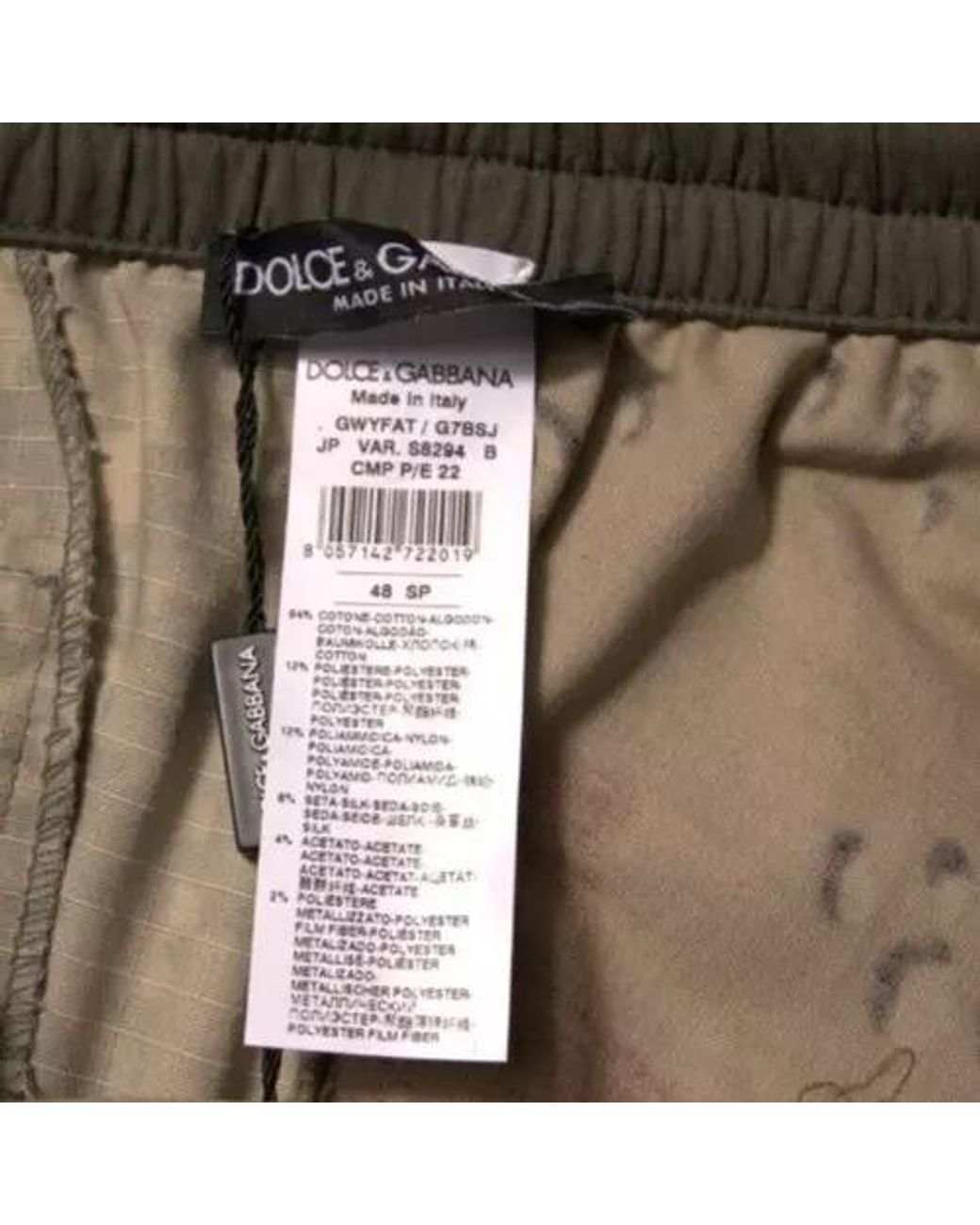 Dolce & Gabbana Black Patchwork Cotton Jogger Sweatmen's Pants for men