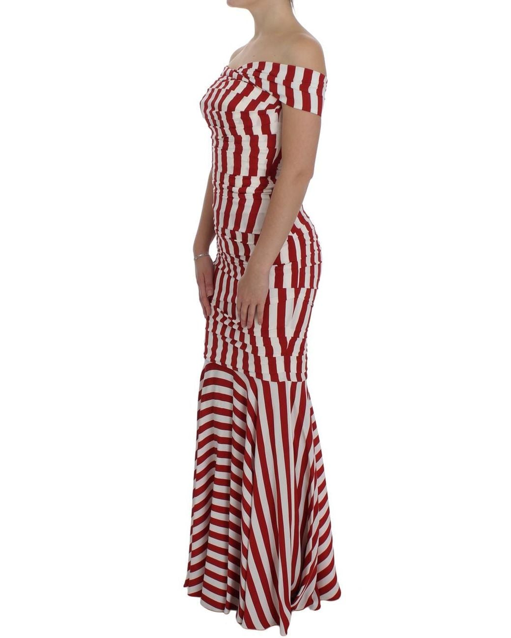 Dolce & Gabbana Red Silk Stretch Dress