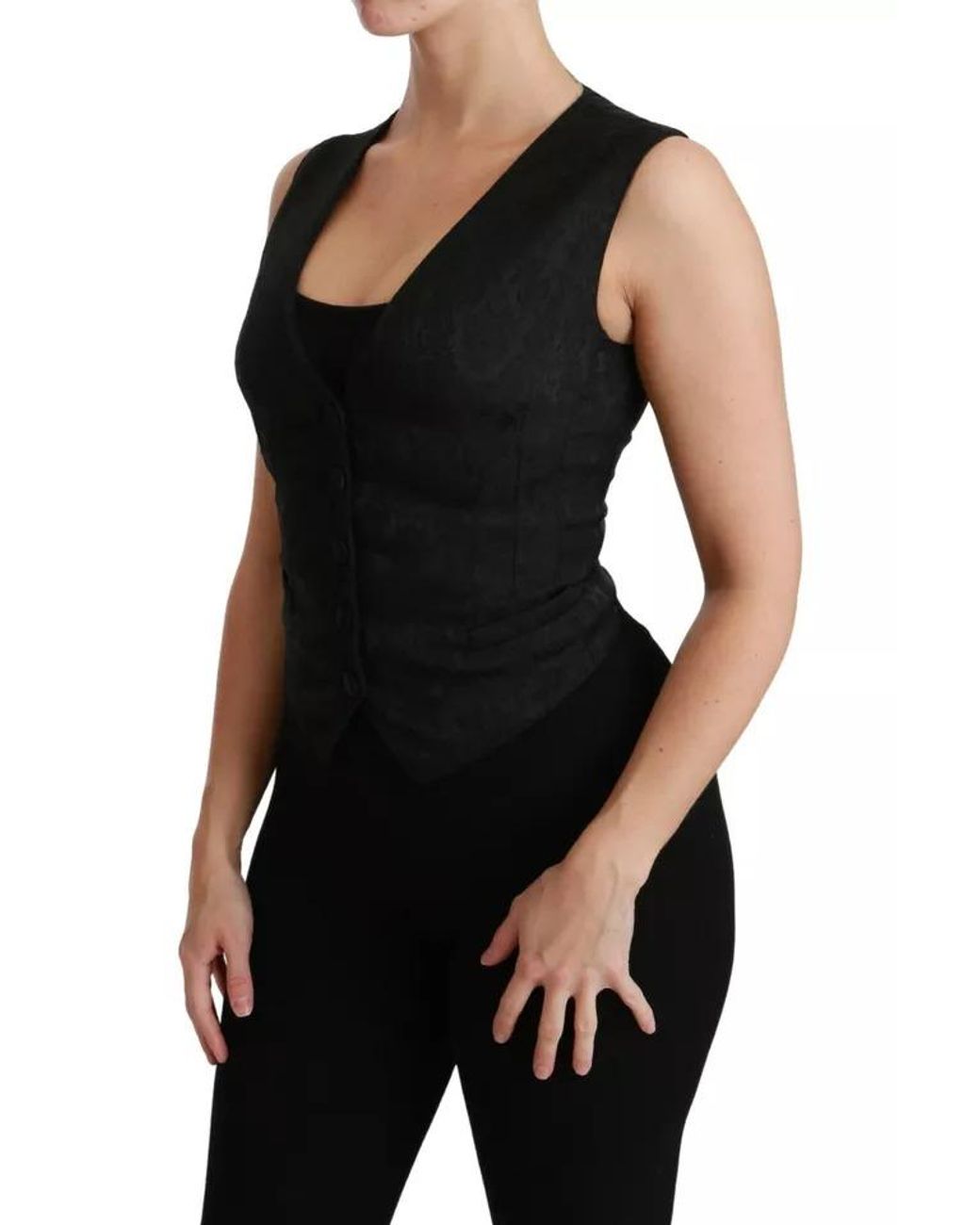 Dolce & Gabbana Black Waistcoats