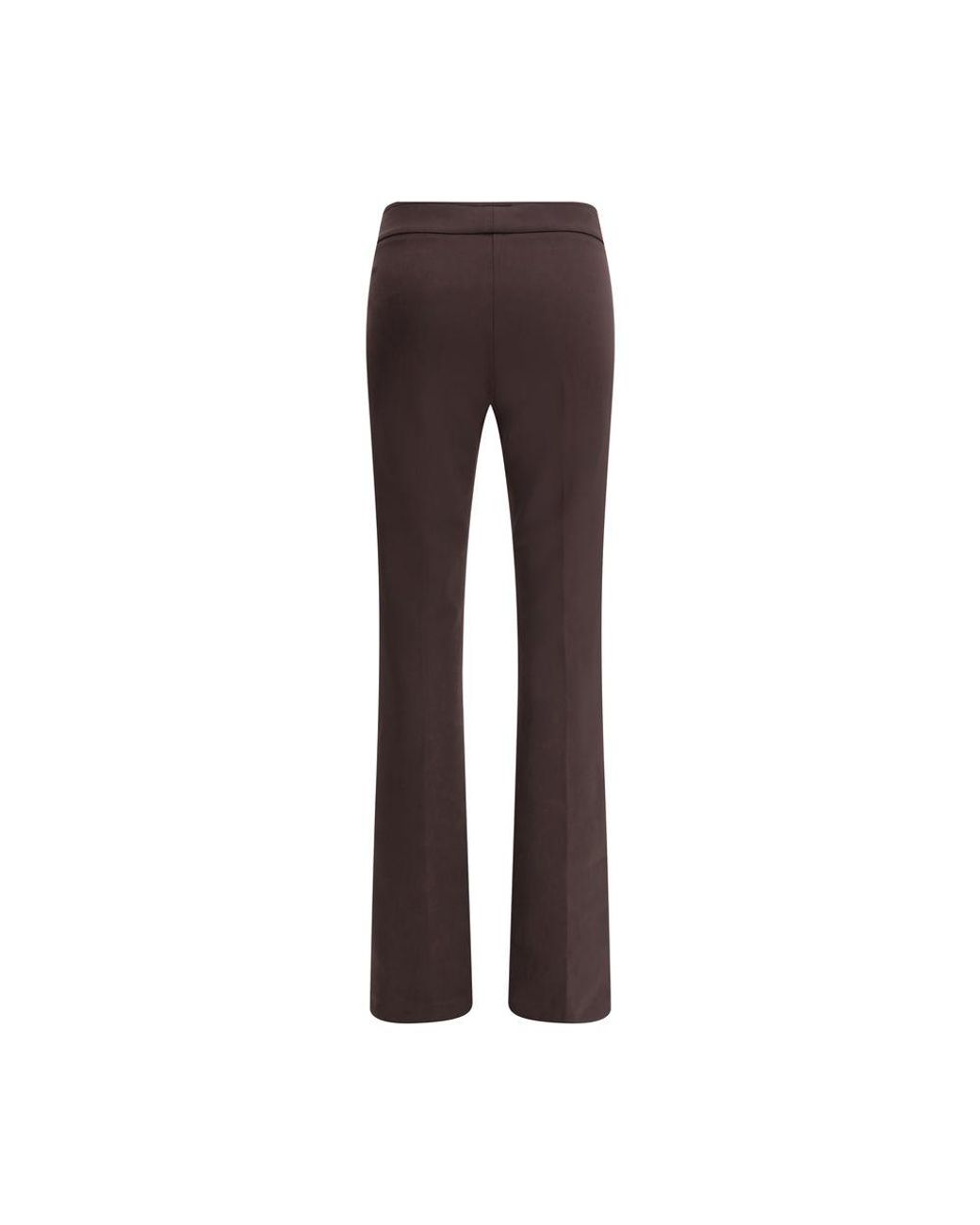 Avenue Montaigne Brown Elastane Flared Pants