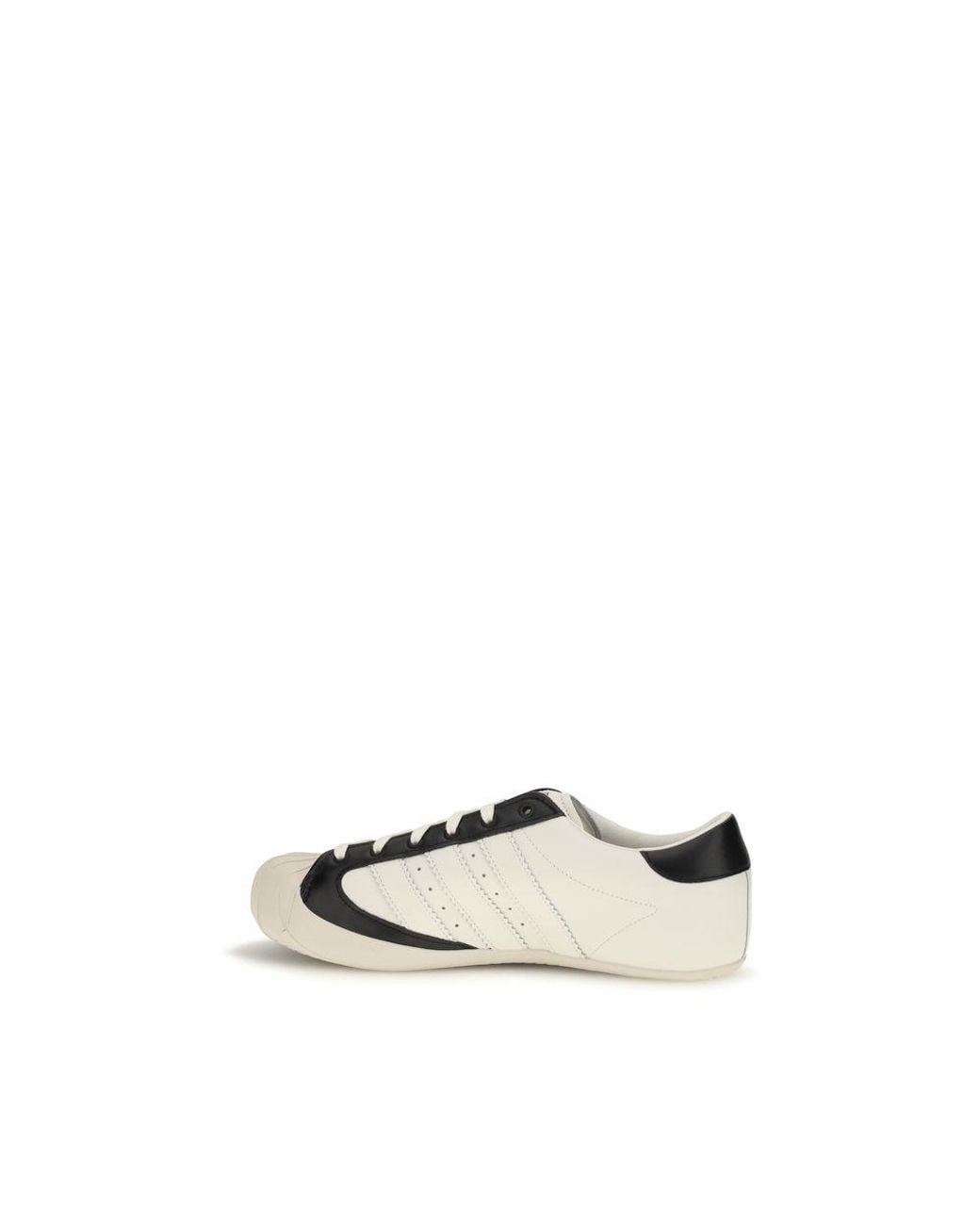 Y-3 White Calf Leather Bos Taurus Low Top Sneakers for men