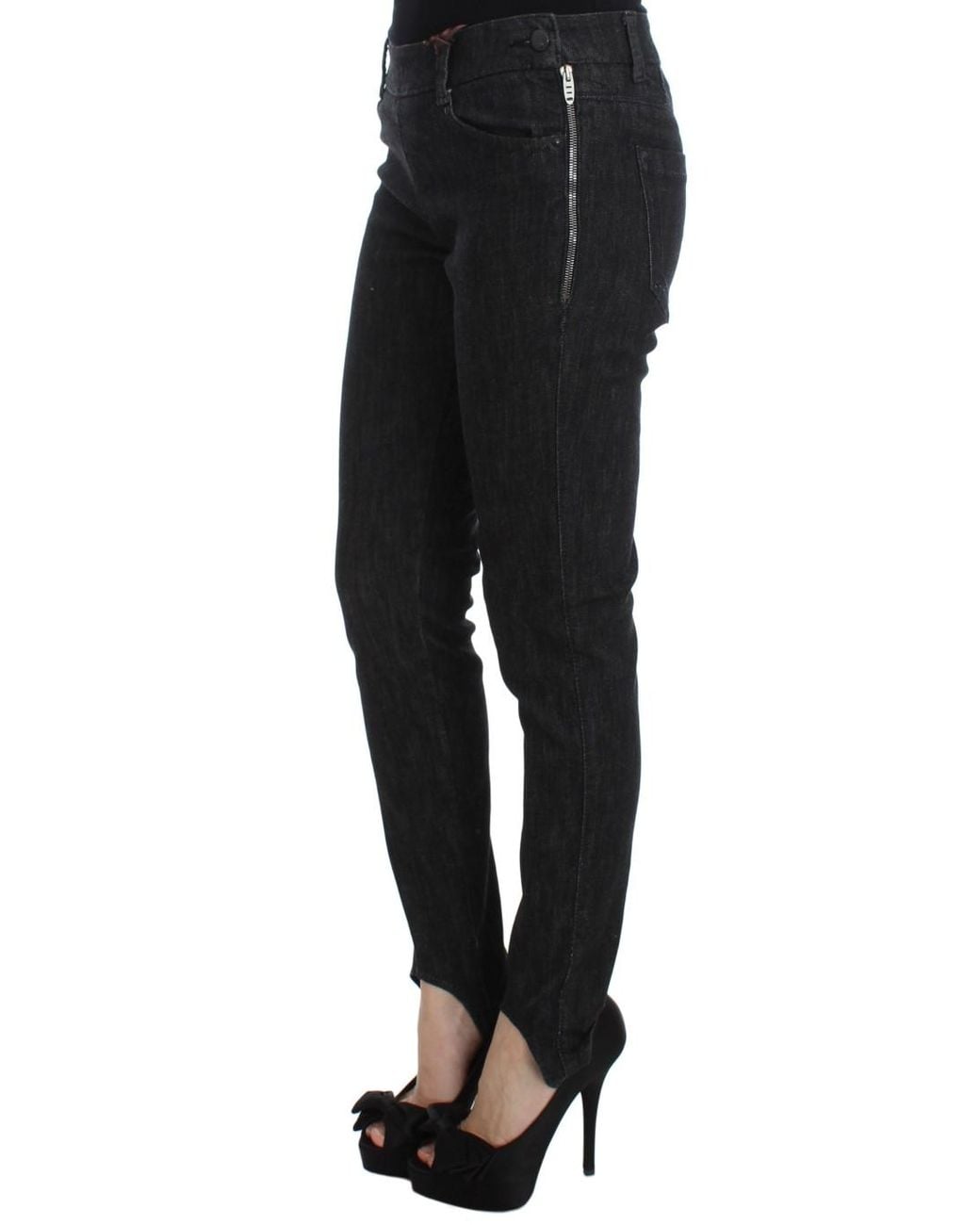 Ermanno Scervino Black Elegant Slim Fit Jeans