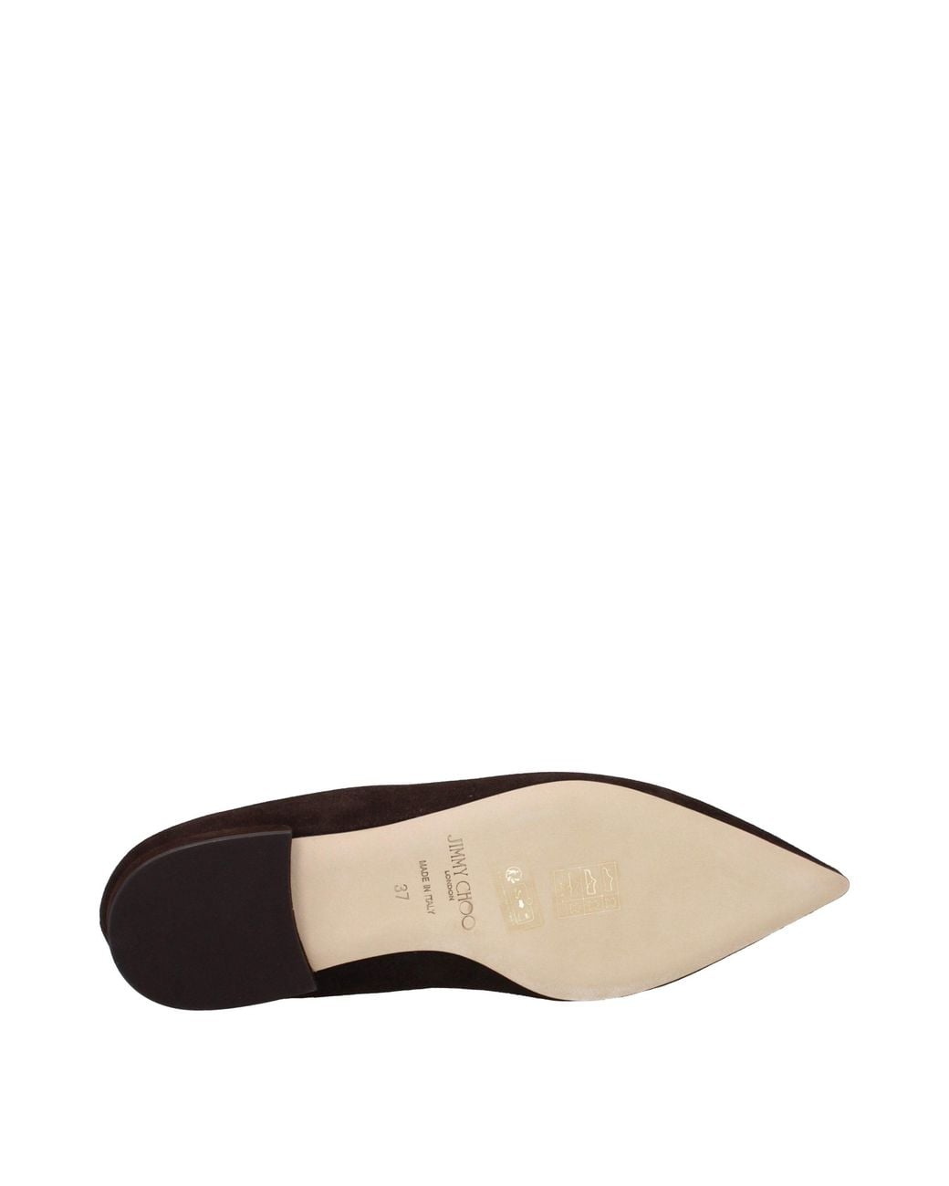 Jimmy Choo Black Leather Ballet Flats