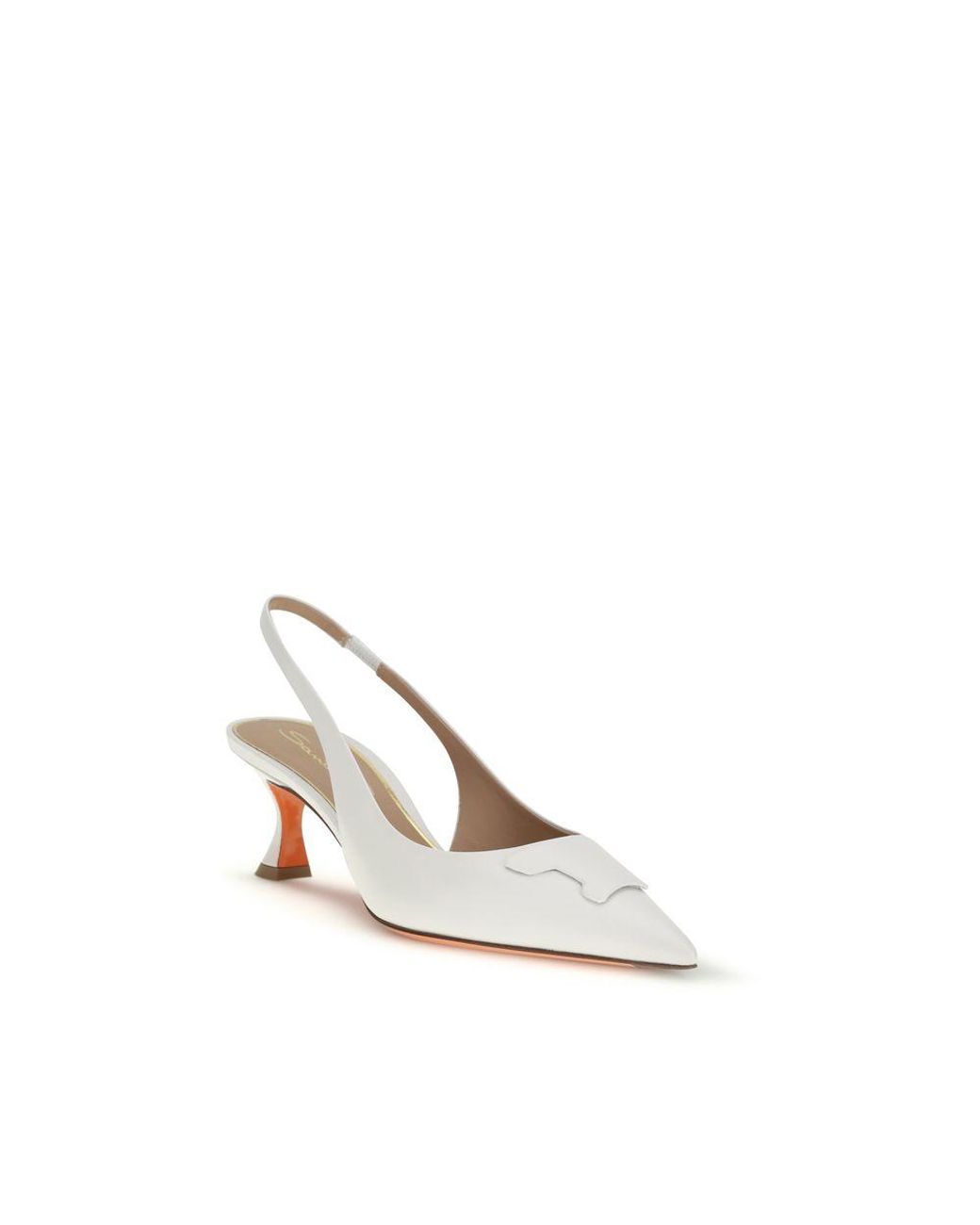 Santoni White Pumps