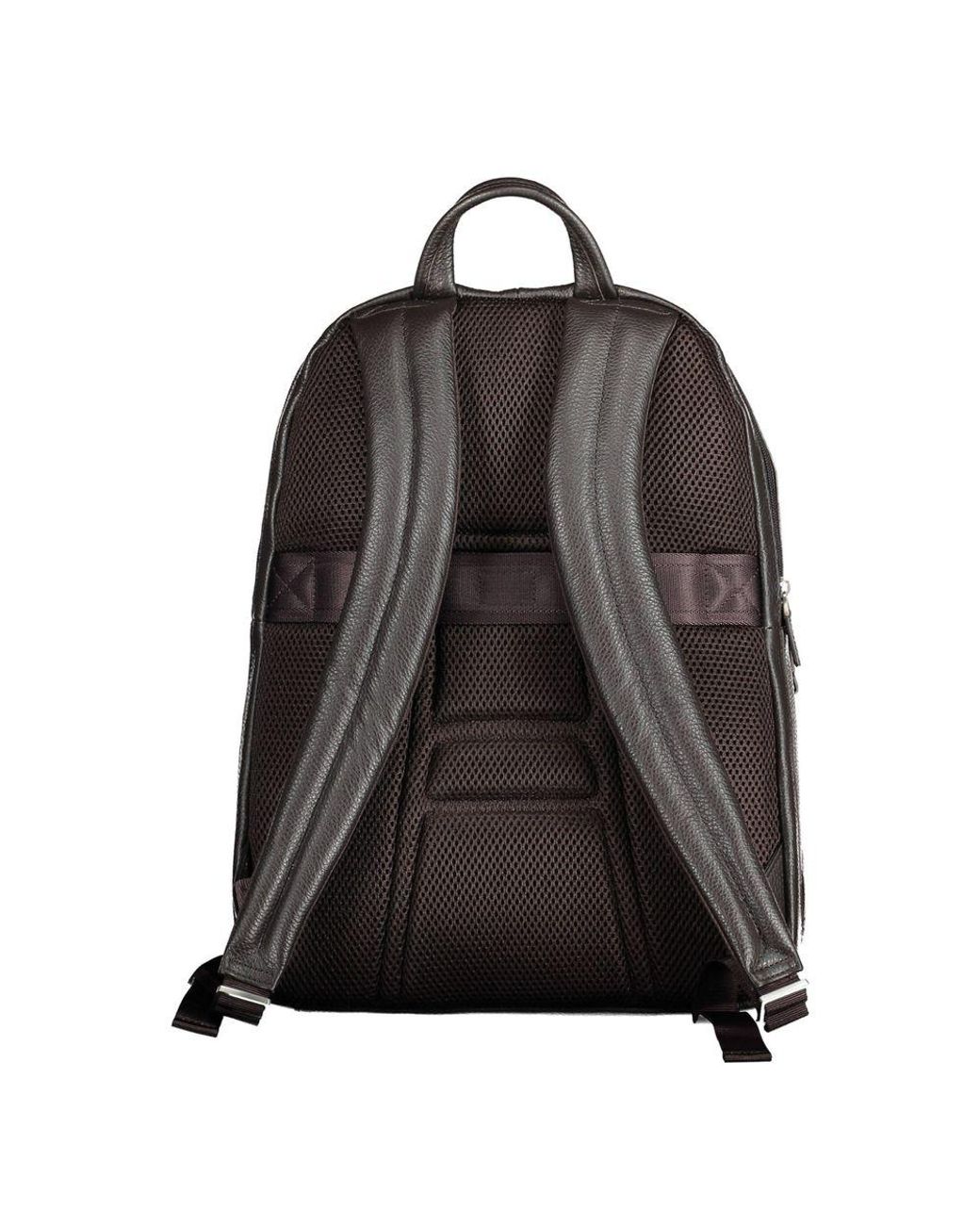 PIQUADRO ブラック レザーバックパック Amazon.co.jp: PIQUADRO バックパック メンズ レザー ブラック
