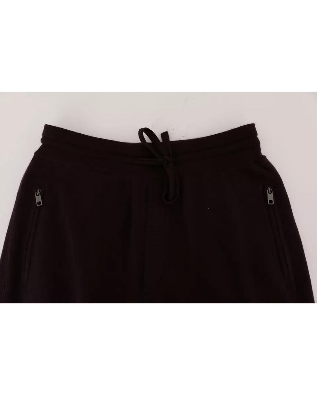 Dolce & Gabbana Black Cashmere Gym Training Sport Pants for men