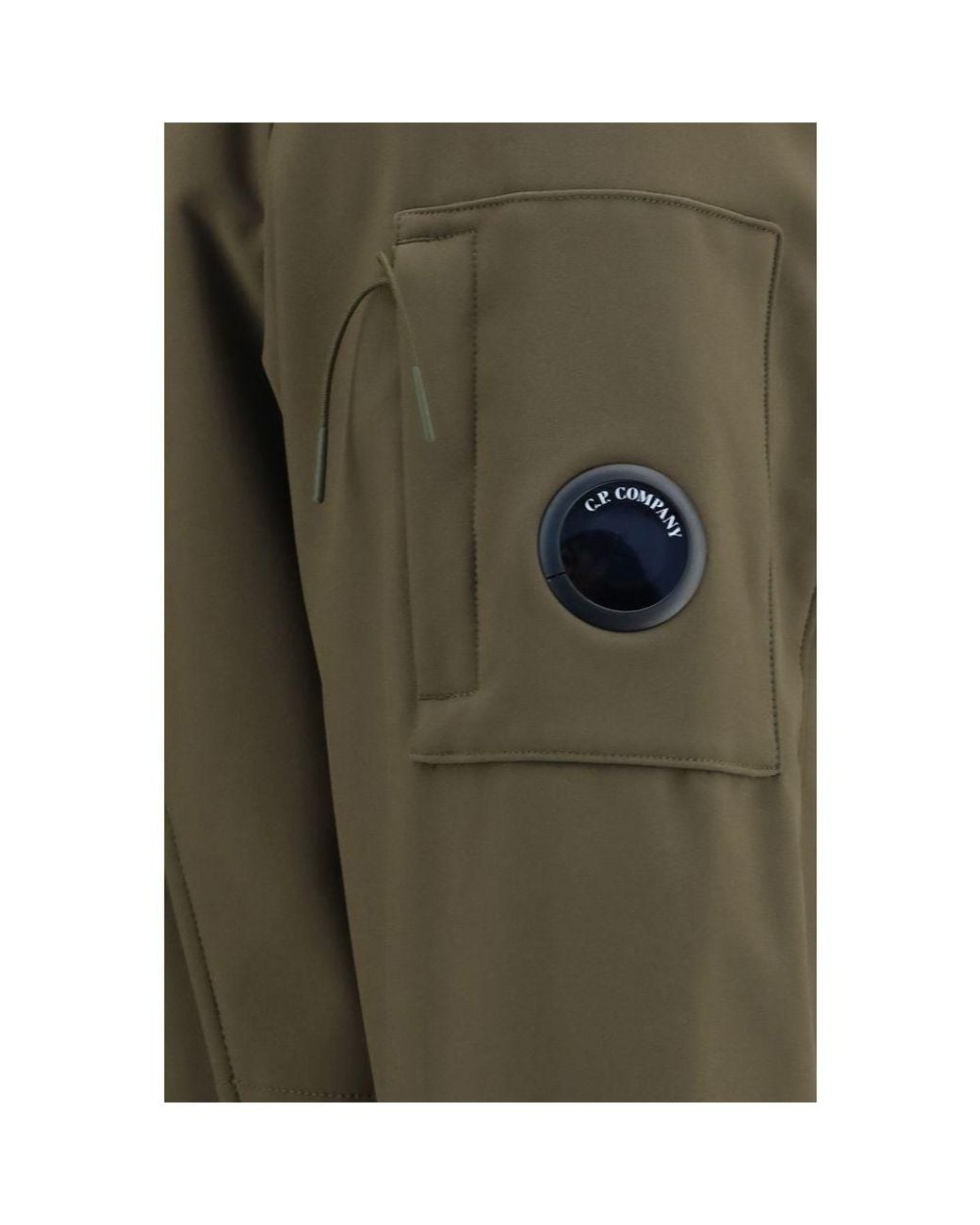 C P Company Green Bicolor Polyamide Parka for men