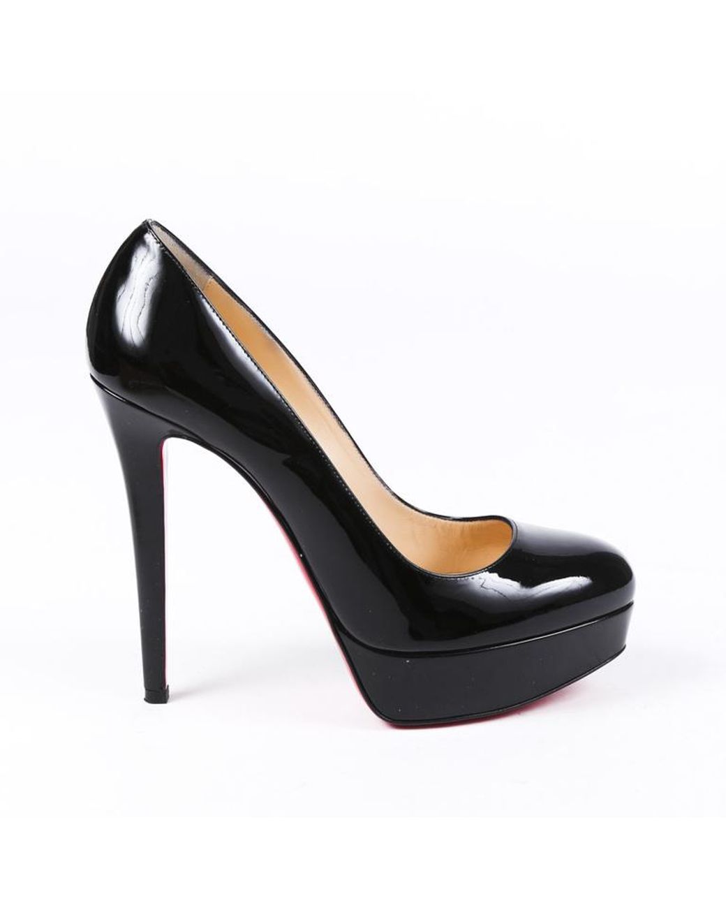 Christian Louboutin Bianca 140 Patent Leather Pumps in Black - Save 24% - Lyst