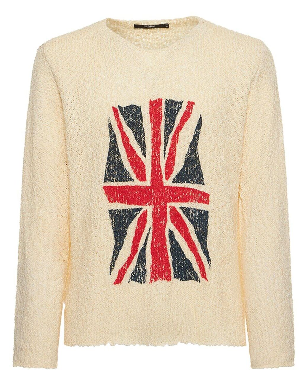 Jaded London Union Jack Jacquard Knit Sweater in White for 
