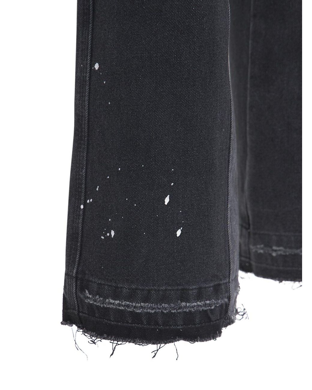 Paint Splatter Paneled Cargo Pants 