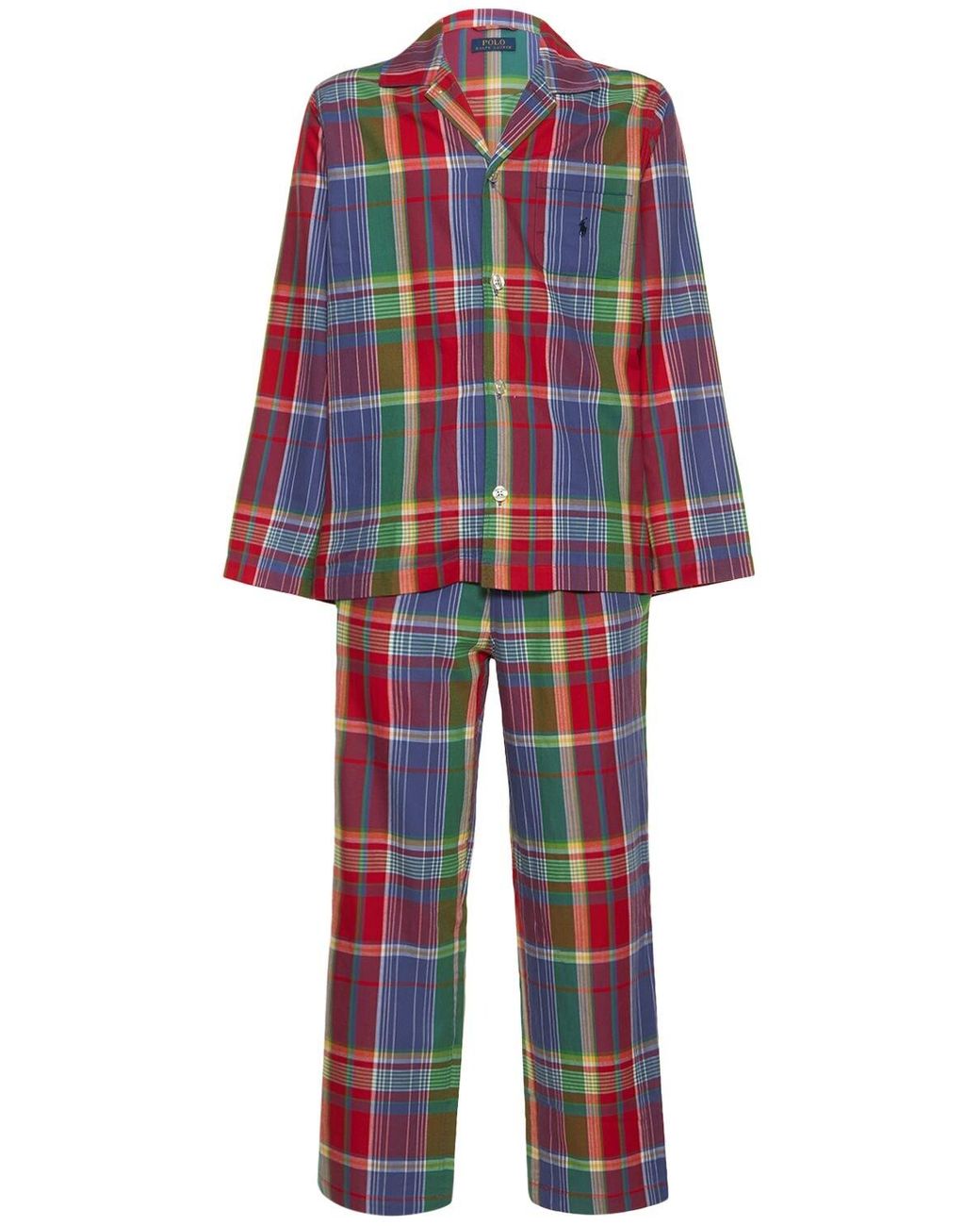 Polo Ralph Lauren Schlafanzug Aus Baumwolle Mit Knöpfen in Rot für Herren |  Lyst DE