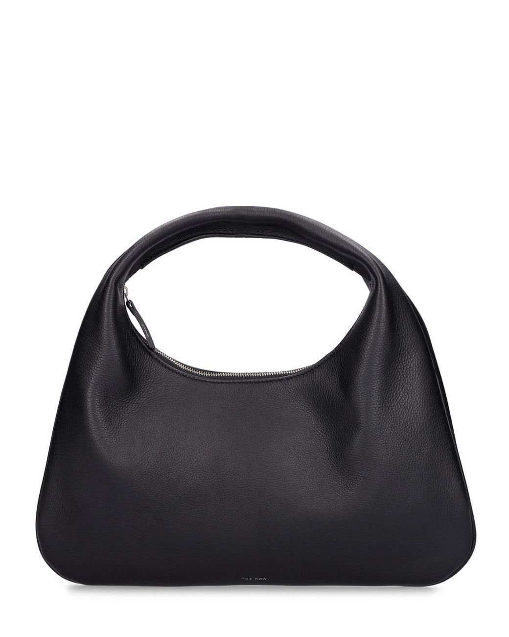 The Row Small Leather Everyday Shoulder Bag in Black Lyst