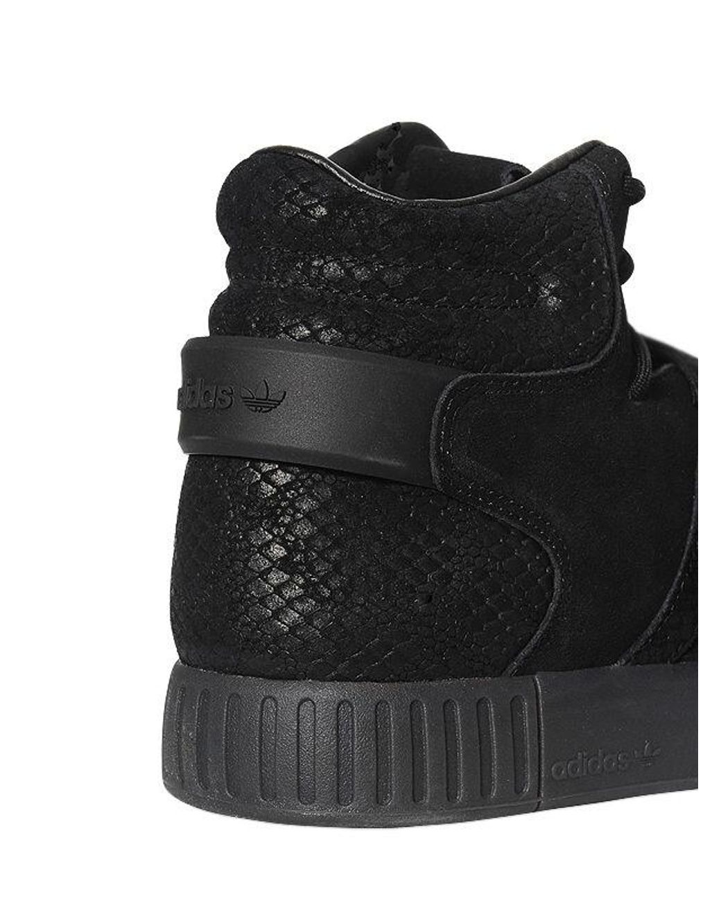 adidas Originals Tubular Invader Suede High Top Sneakers in Black for Men |  Lyst UK