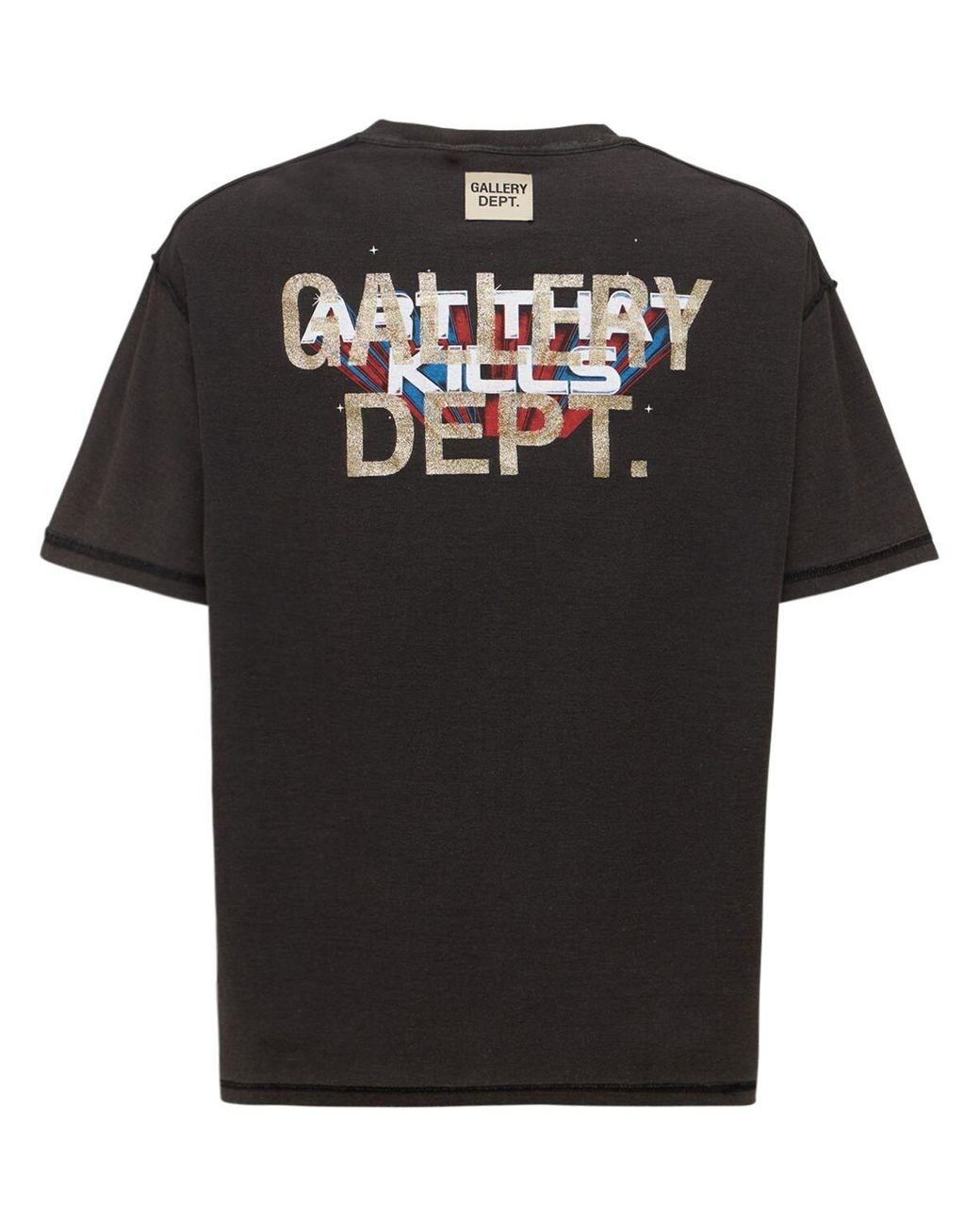 GALLERY DEPT. Atk Space Printed Cotton T-shirt in Black for
