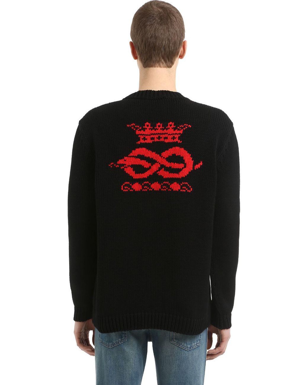 Gucci Never Marry A Mitford Cotton Sweater in Black for Men | Lyst UK
