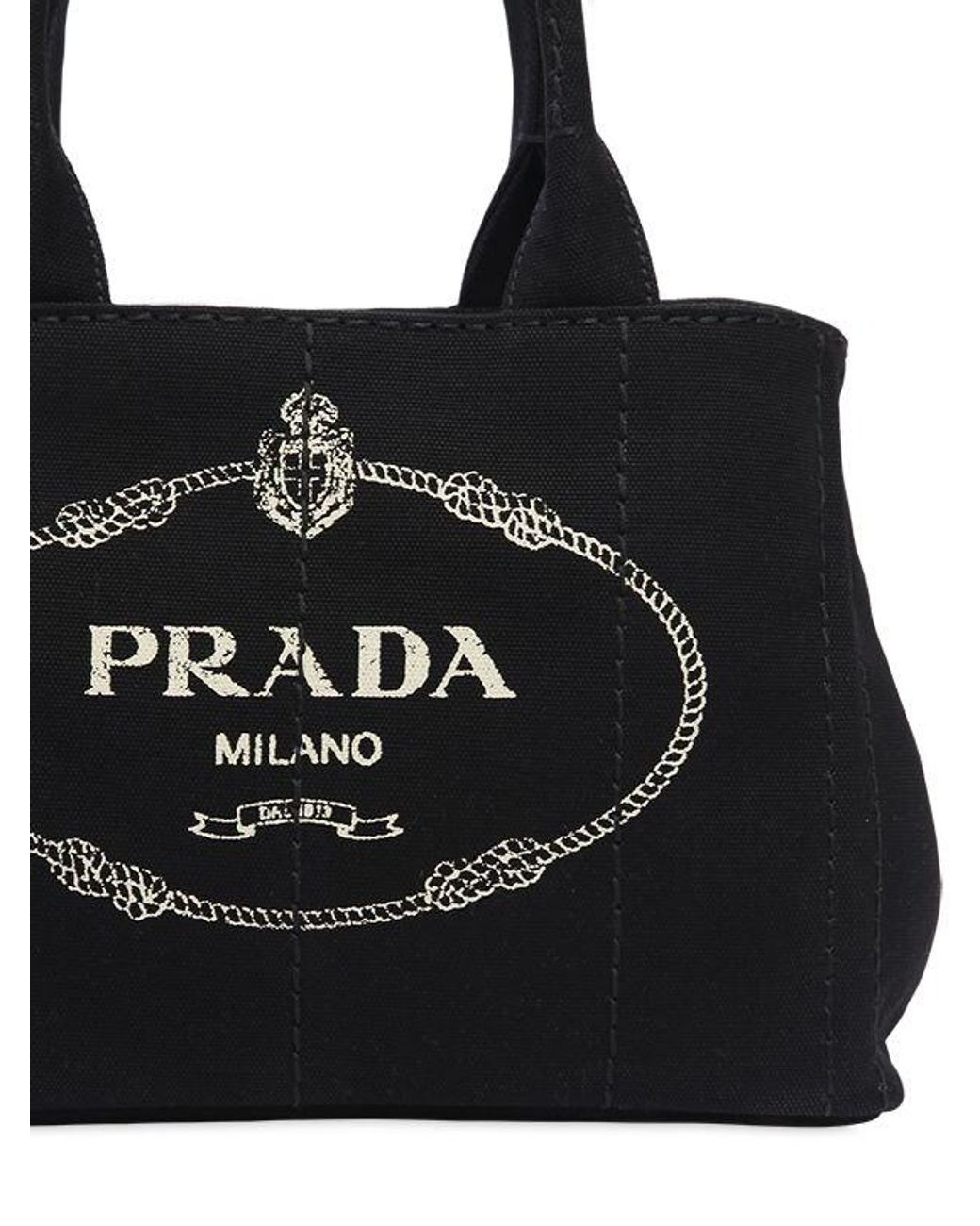 Prada giardiniera printed canvas tote new arrivals