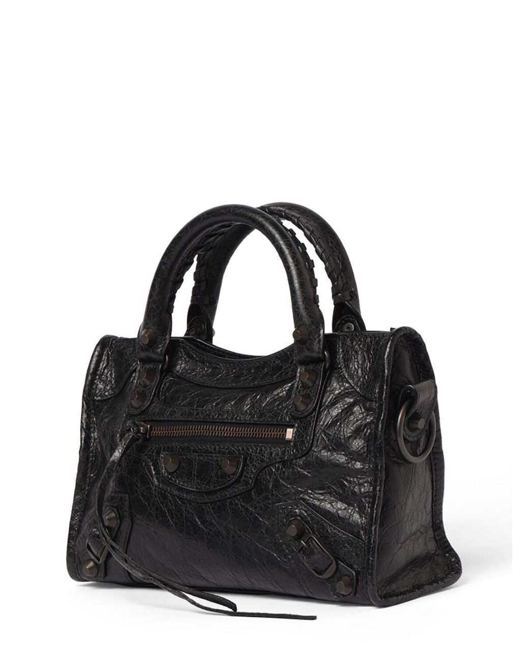 Balenciaga Mini Le City Arena Lamb Bag Unique in Black Lyst