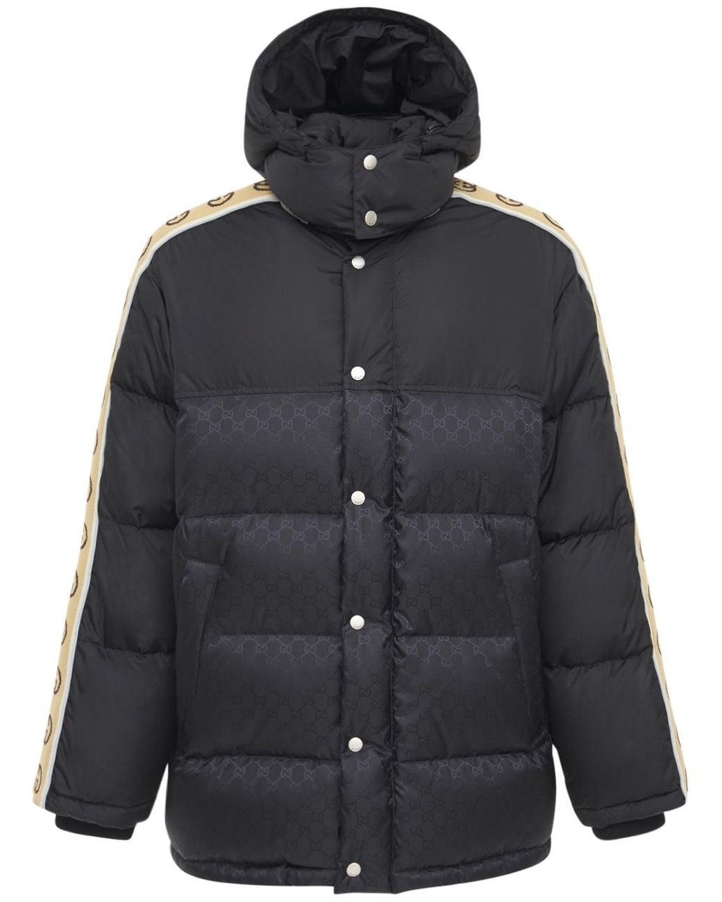 gucci jacquard padded jacket