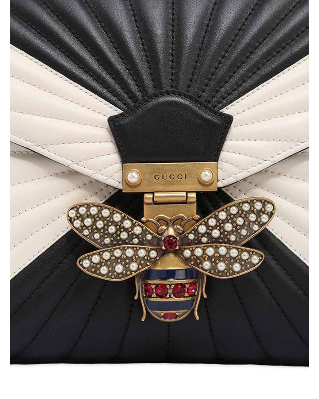 gucci-BLACKWHITE-Bee-Two-Tone- gucci-BLACKWHITE-Bee-Two-Tone-