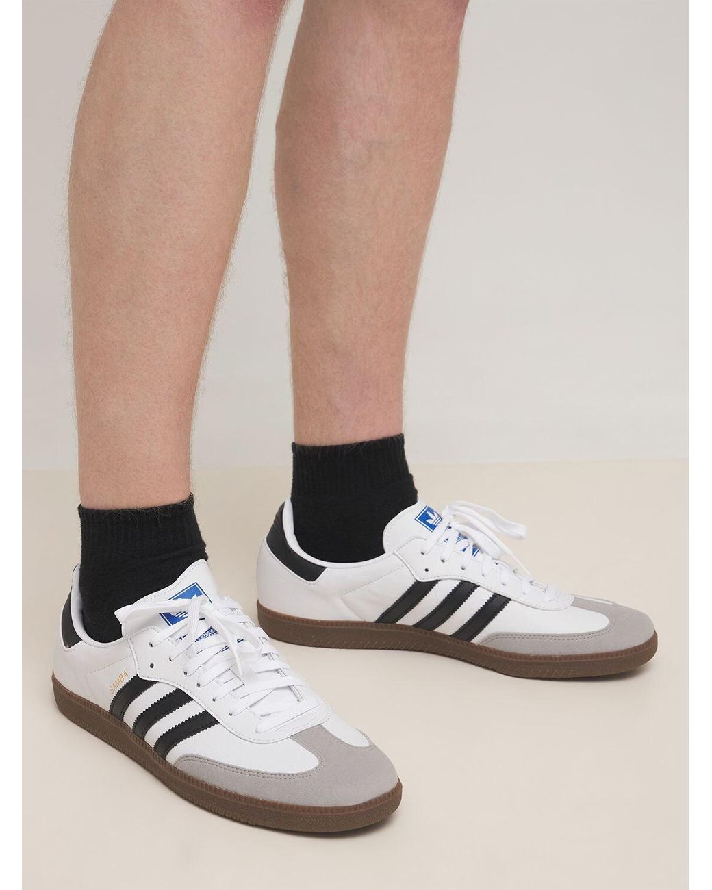 adidas Originals Samba Vegan Sneakers in White for Men | Lyst Australia