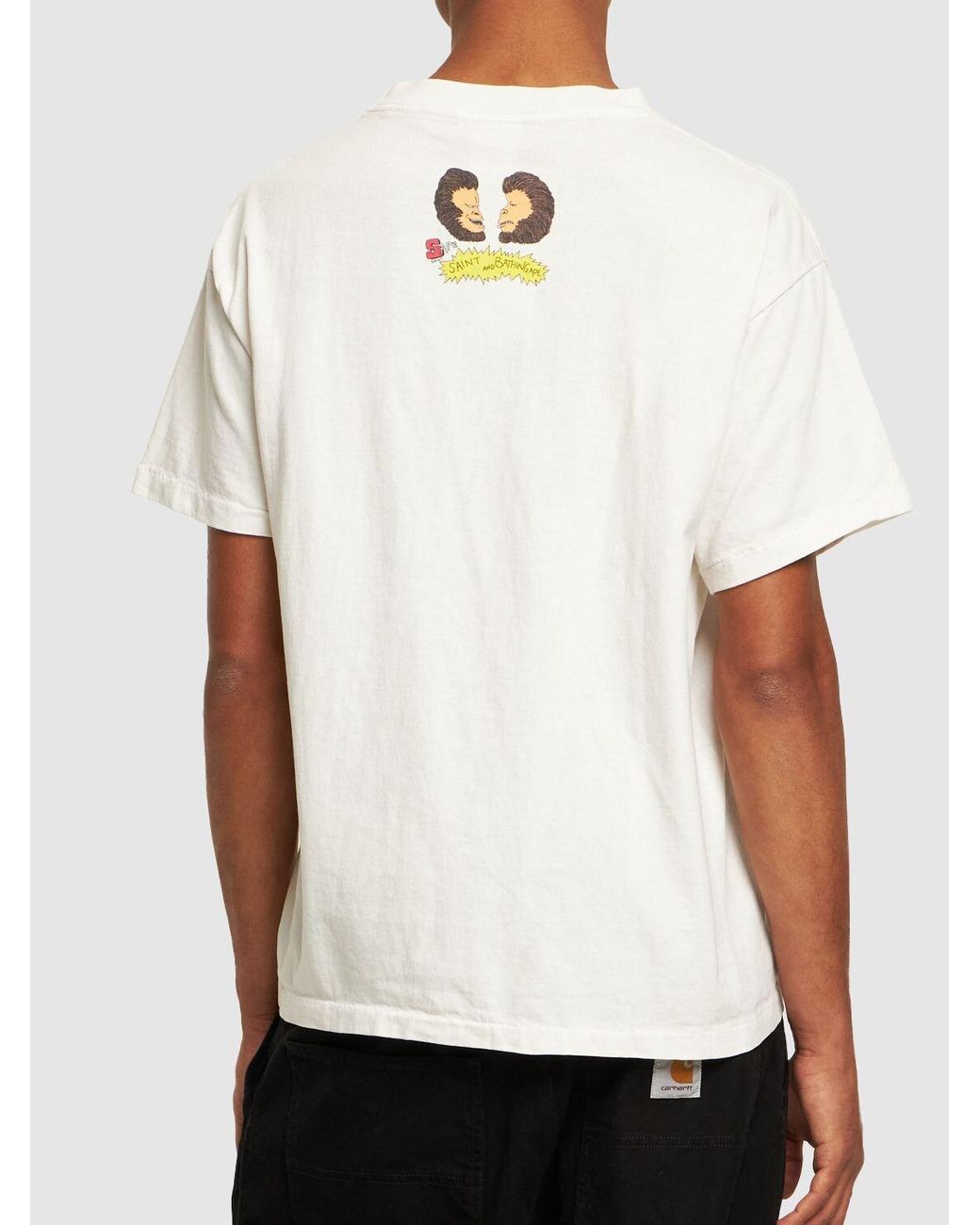 Saint Michael X A Bathing Ape T-shirt in White for Men | Lyst UK