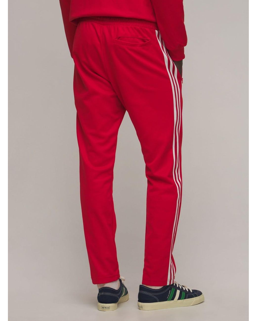 Pantalones Beckenbauer adidas Originals de hombre de color Rojo | Lyst