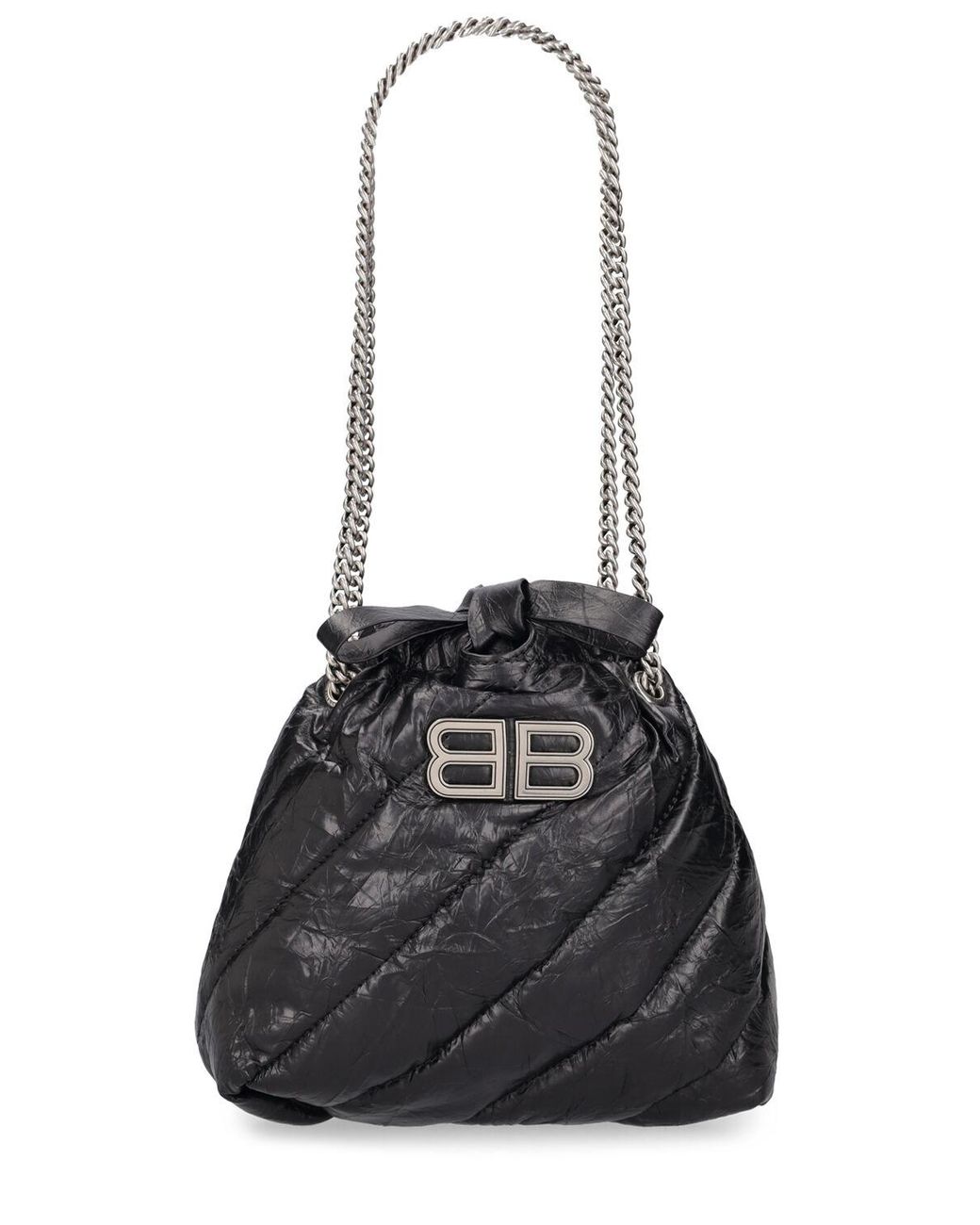 Balenciaga chain round hotsell s leather shoulder bag