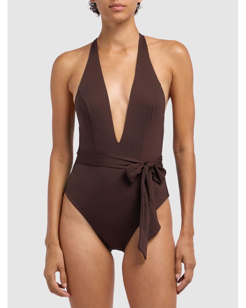 【Max Mara】Cristel ワンピース 水着 黒☆関税込 MAX MARA Cristel belted open-back swimsuit | NET-A-PORTER