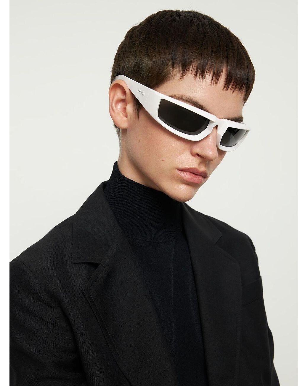 Prada Runway Squared Nylon Sunglasses | Lyst