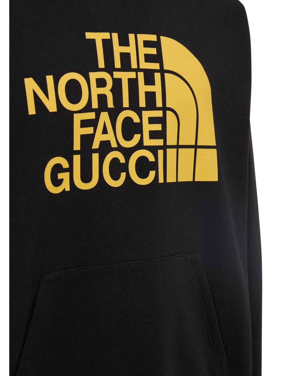 Gucci The North Face X Cotton Hoodie in Black for Men | Lyst