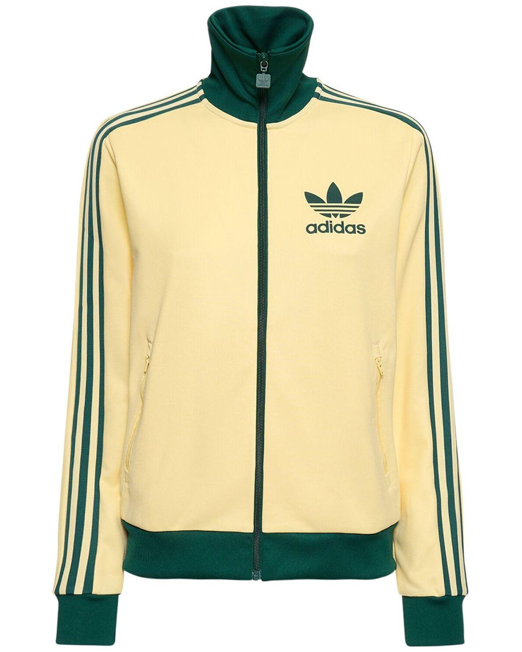 Adidas beckenbauer track top yellow hotsell