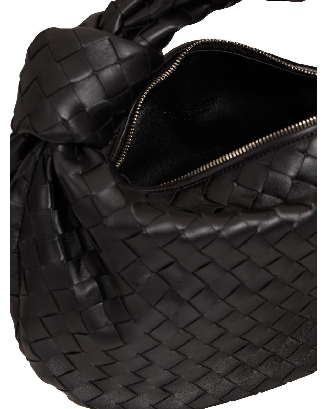 ■BOTTEGA VENETA■ Teen Jodi Tote Bag Black 690225VCPP08425 Bottega Veneta Black Teen Jodie bag | TheDoubleF