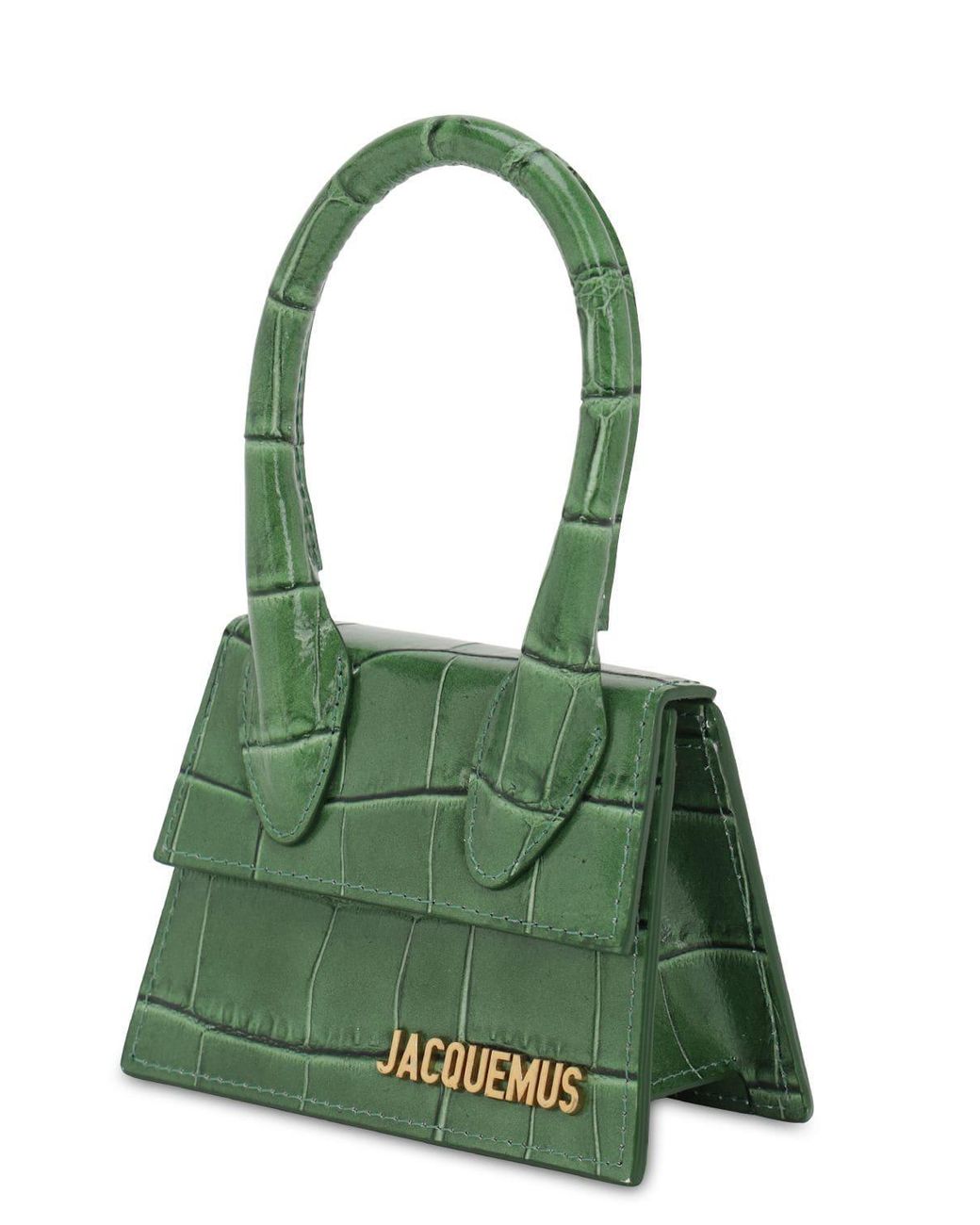Jacquemus green croc bag clearance