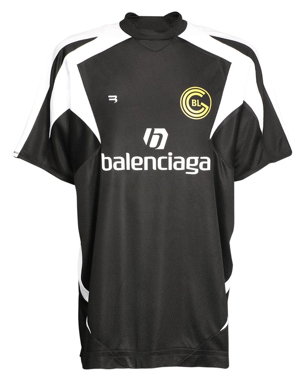 Maillot De Football En Mesh Avec Logo Balenciaga en coloris Noir | Lyst