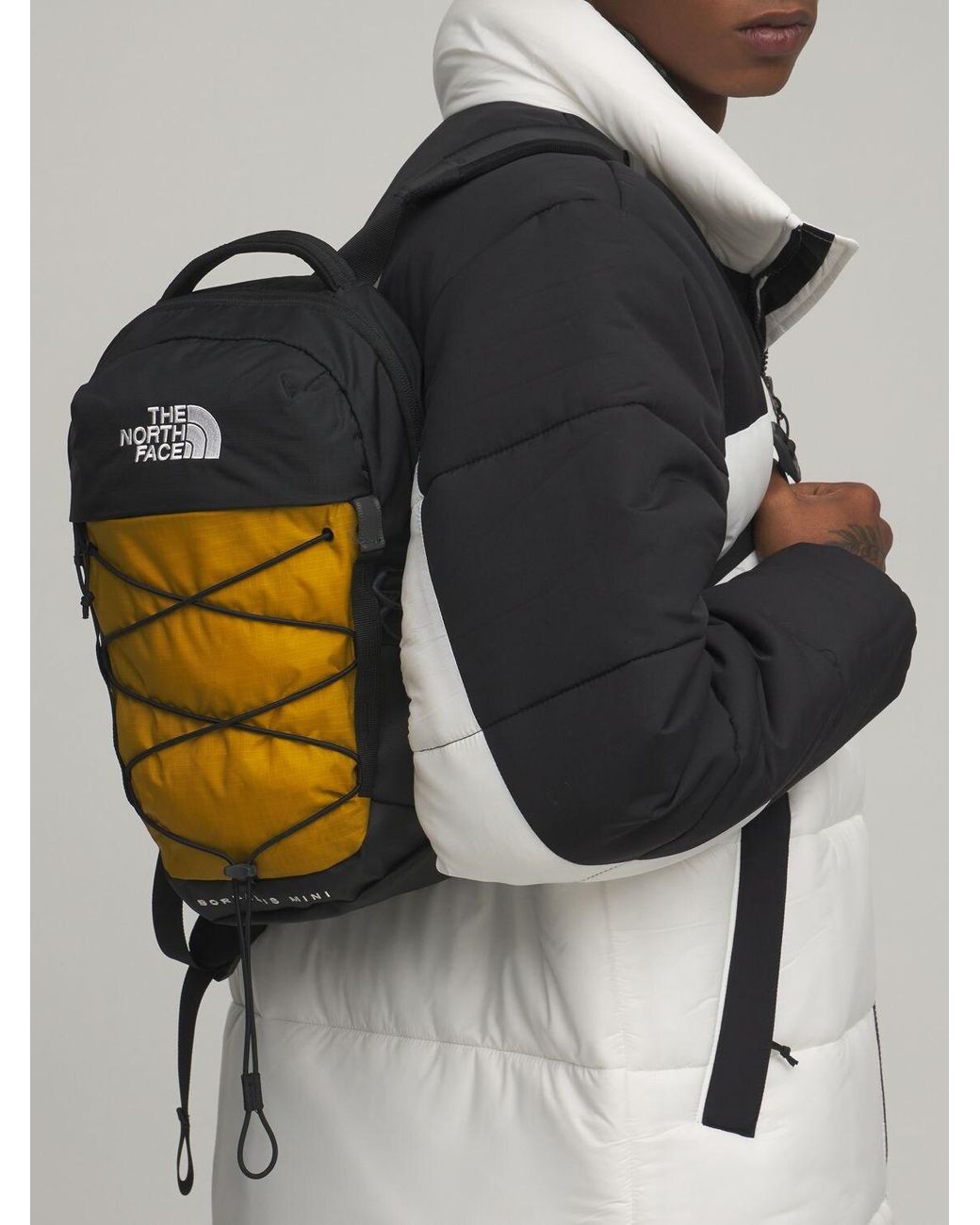 The North Face Mini Borealis Backpack in Yellow/Black (Black) for Men | Lyst