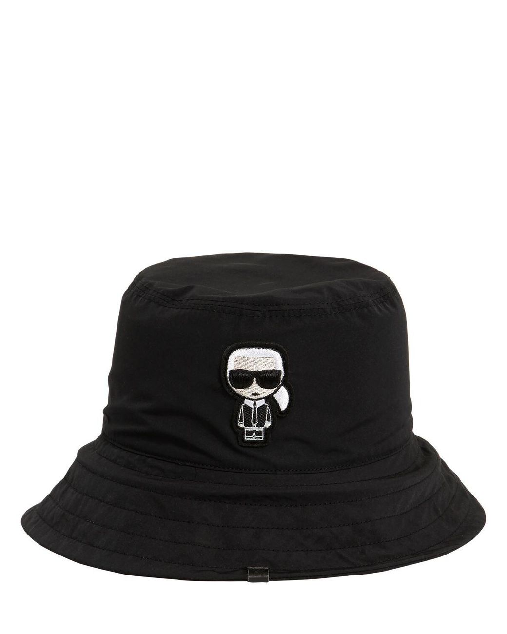 Karl Lagerfeld Cotton K/ikonik Bucket Hat in Black - Save 25% - Lyst
