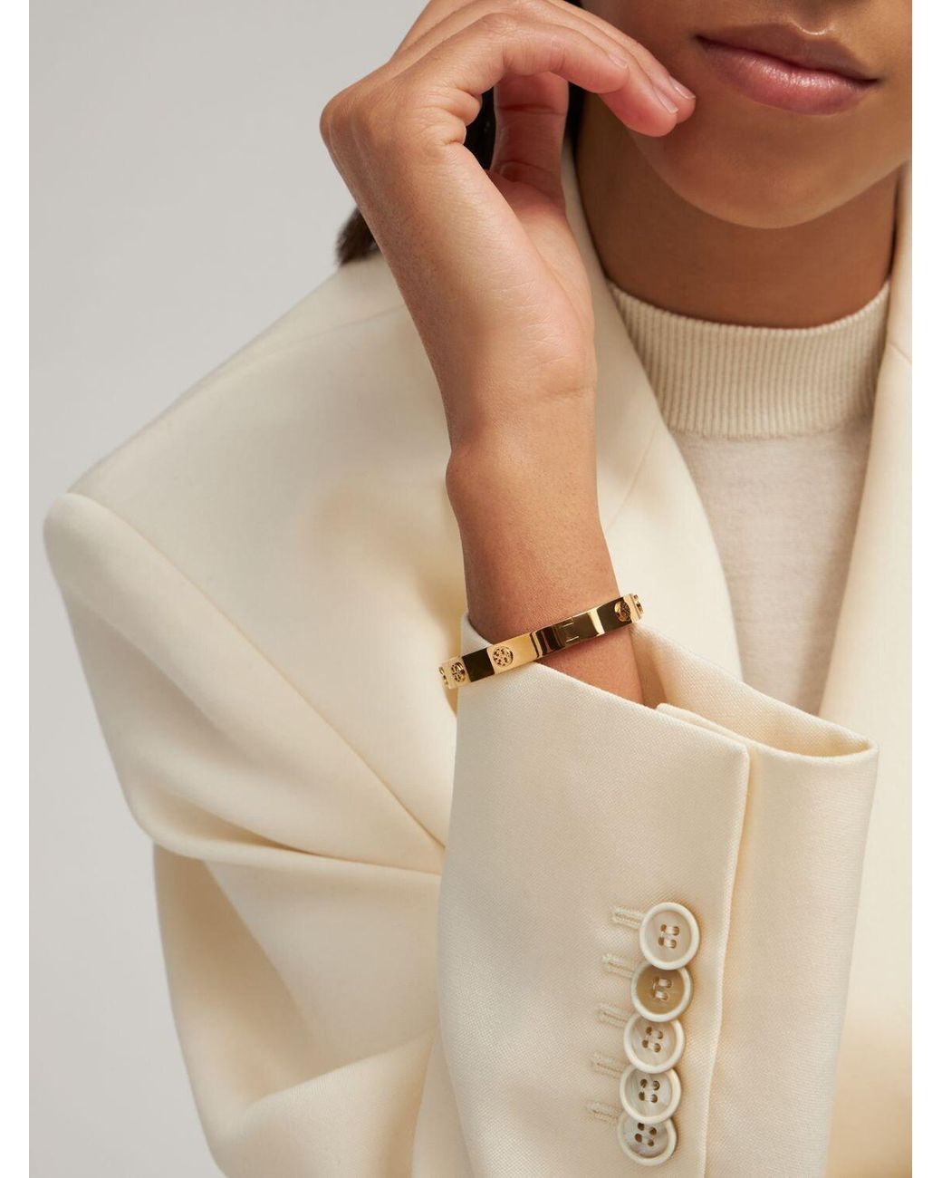 tory burch miller stud hinge bracelet