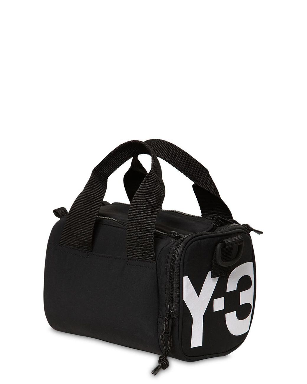 Y 3 Mini Nylon Duffle Bag in Black for Men Lyst
