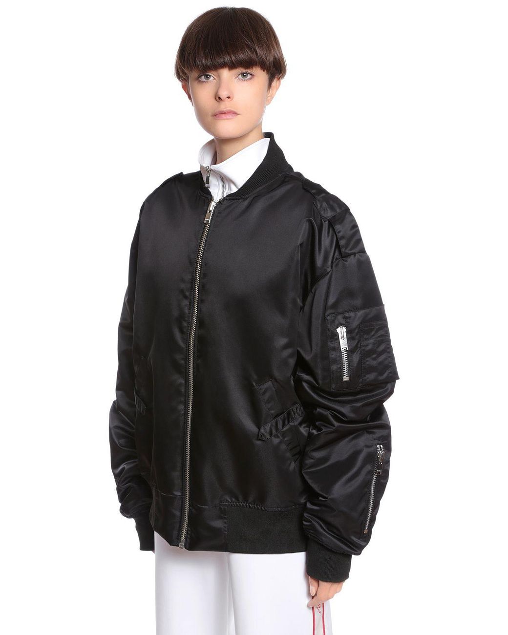 MISBHV Oversized Warszawa Printed Bomber Jacket in Black | Lyst