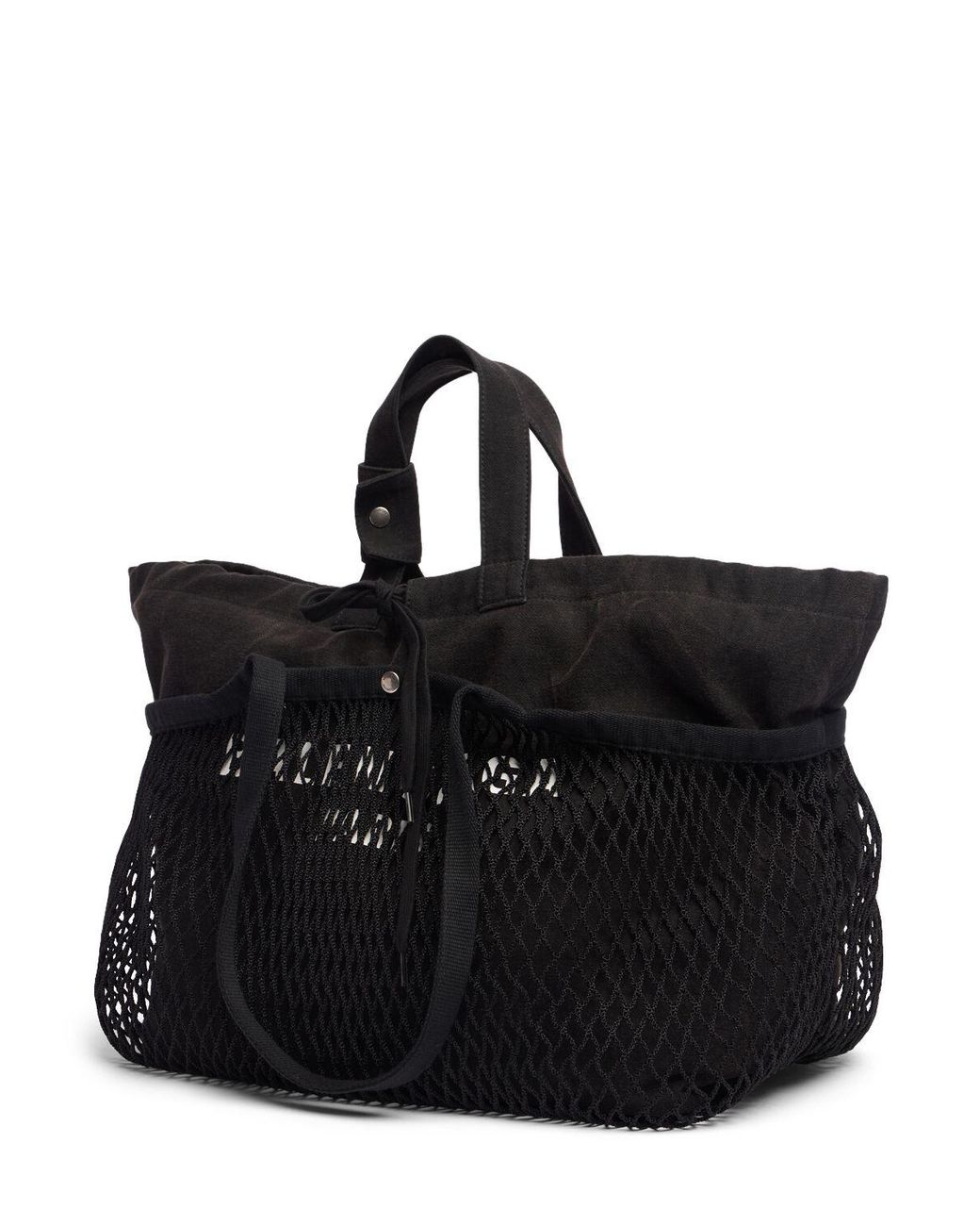 【Balenciaga】SALE!! 24/7 WASHED CANVAS/FISHNET TOTE BAG Balenciaga Medium 24/7 Canvas & Fishnet Tote Bags in Black