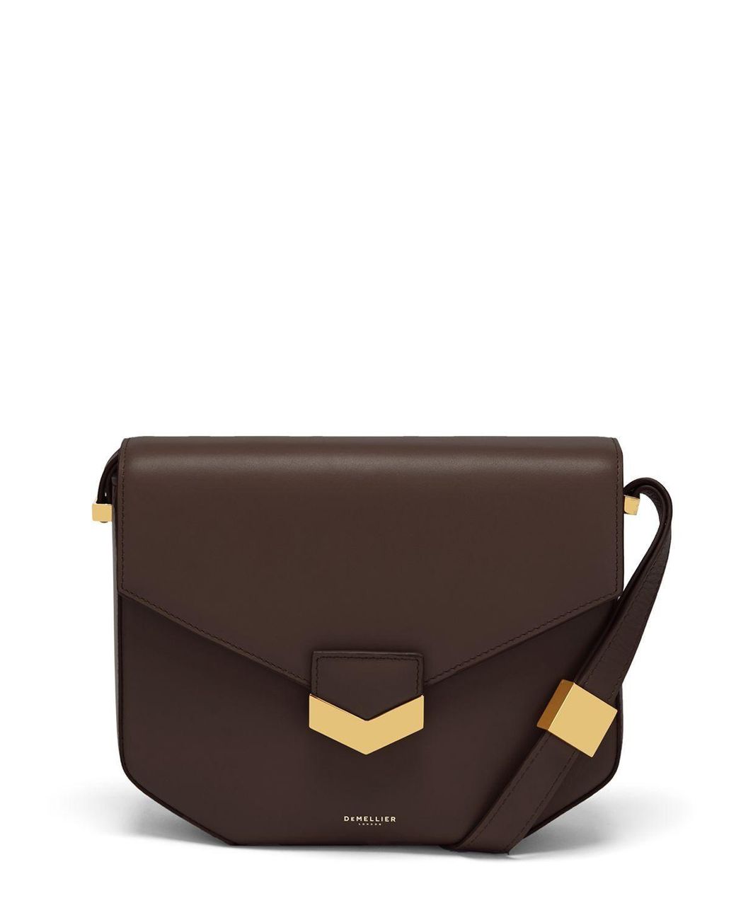 DeMellier London Smooth Leather Shoulder Bag in Brown | Lyst