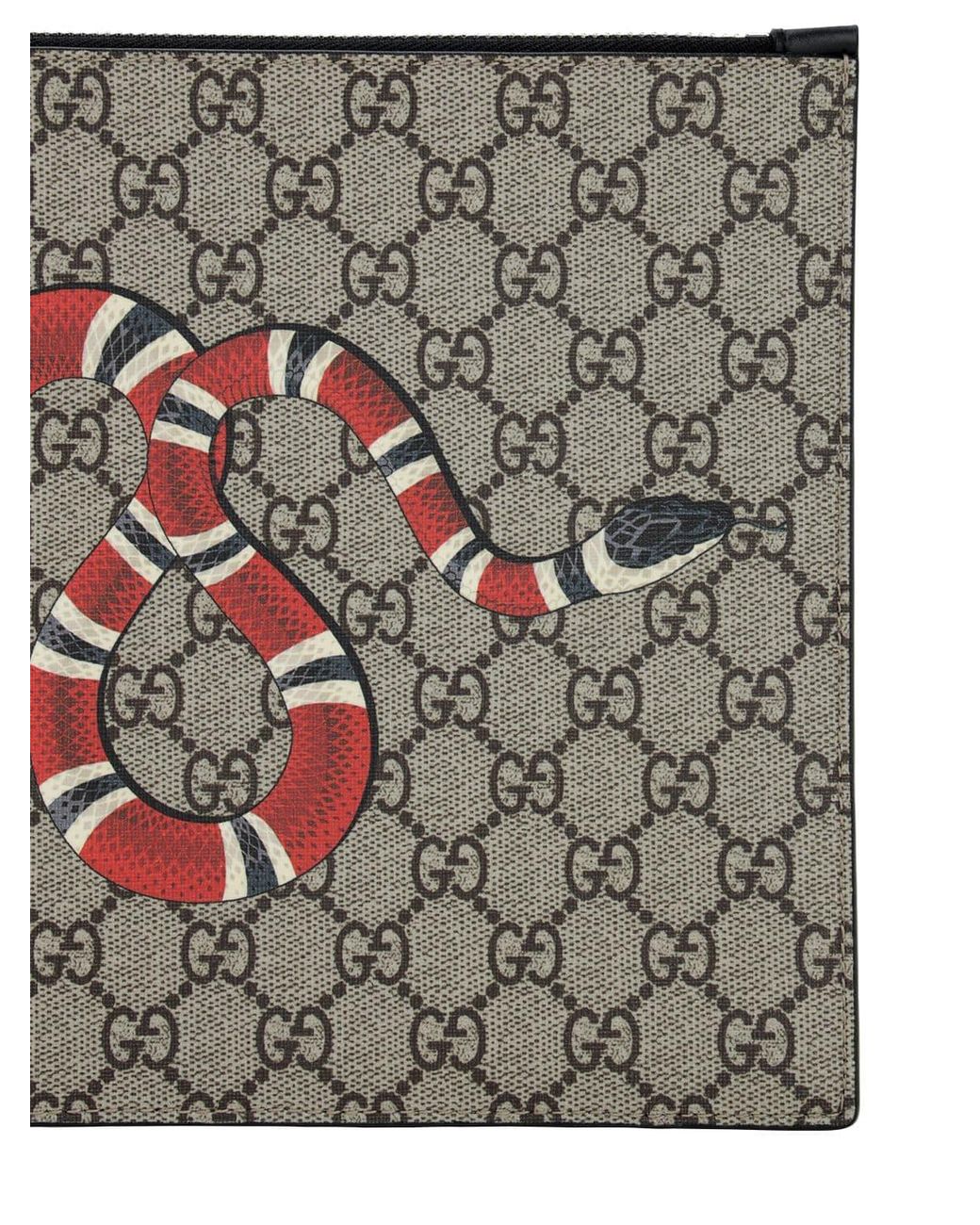 Pochette En Toile Enduite Imprimé Serpent Gucci pour homme en coloris  Neutre | Lyst