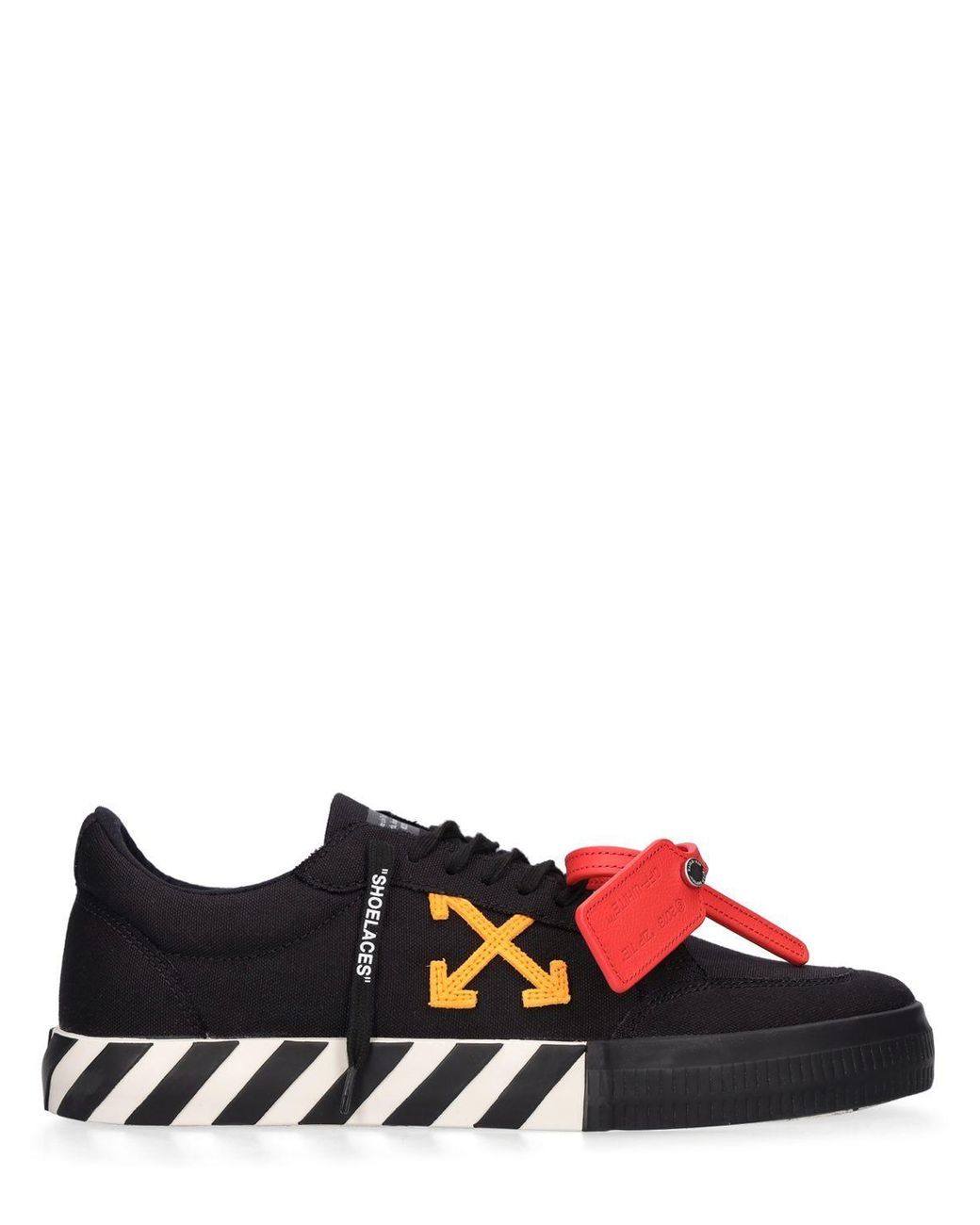 Off-White c/o Virgil Abloh Low Vulcanized Cotton Canvas Sneakers in ...