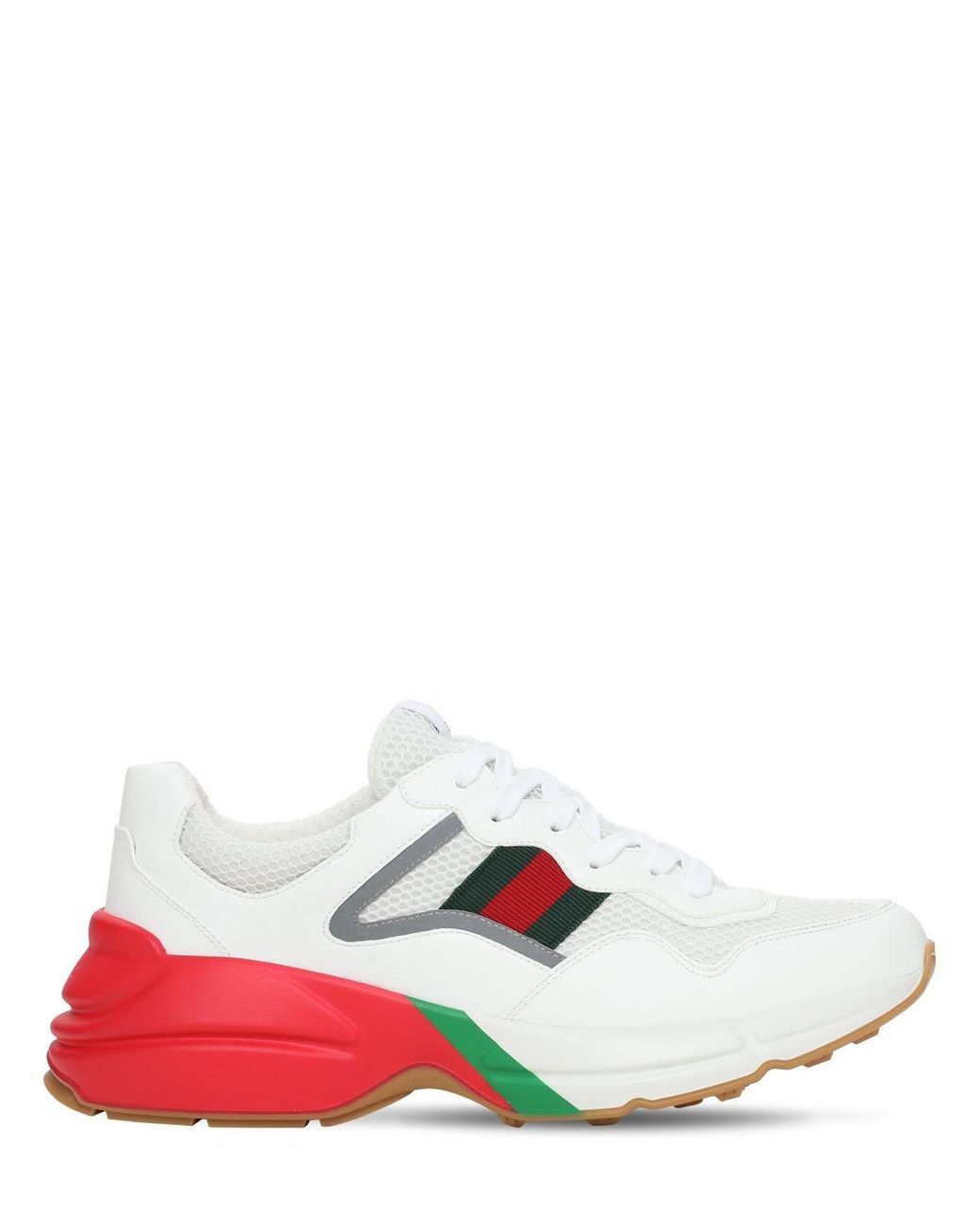 Gucci Web Rhyton Sneakers in White for Men - Lyst