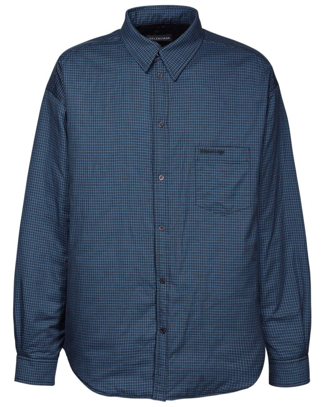 balenciaga padded flannel