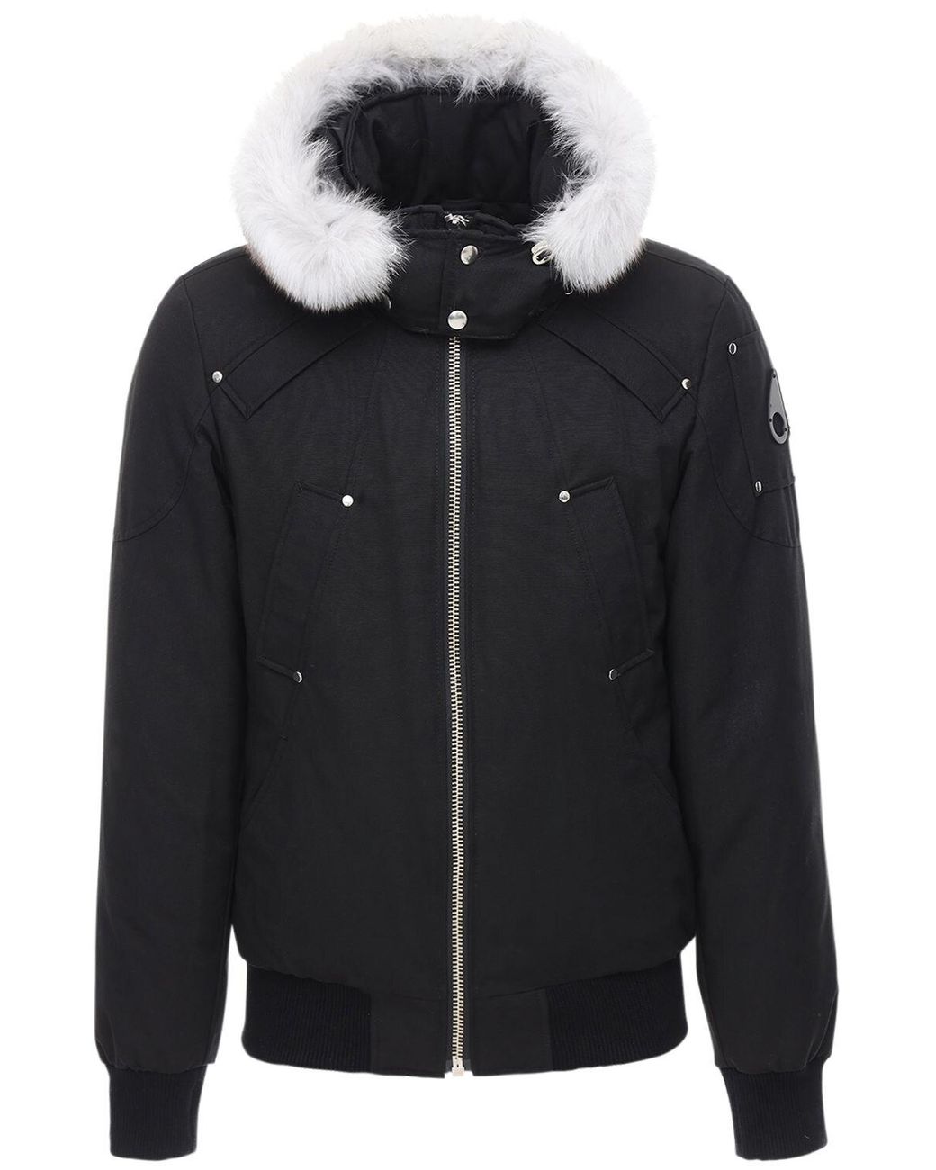 moose knuckles men's down ballistic bomber jacket