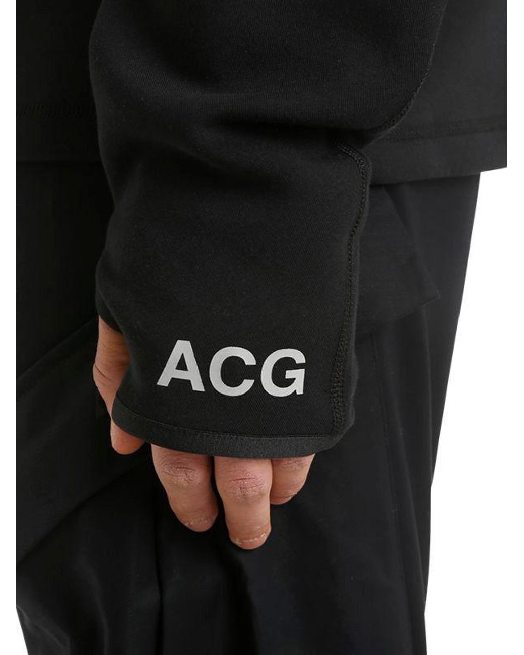 Nike Nikelab Acg Zip-up Hooded Sweatshirt in Black for Men | Lyst