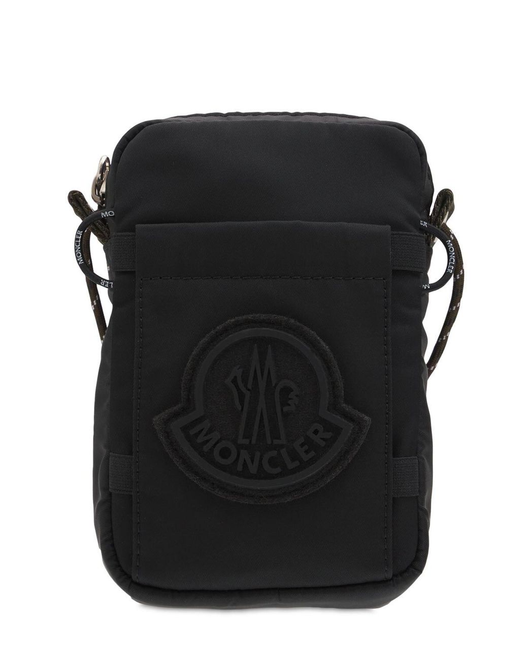 Moncler Extreme Nylon Drill Crossbody Bag in Black for Men Lyst